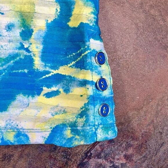 NWT Multiples Missy Seaside Multicolor Layered Floral 3/4 Sleeve Blouse XS - Picture 6 of 12